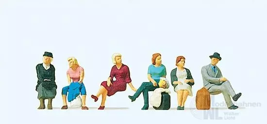 Preiser 10506 - Sitzende Reisende H0 1:87