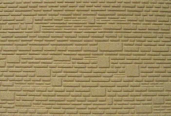 Heki 70642 - Heki dur Platte 29 x 43 cm 2 Stück Natursteinmauer H0/TT