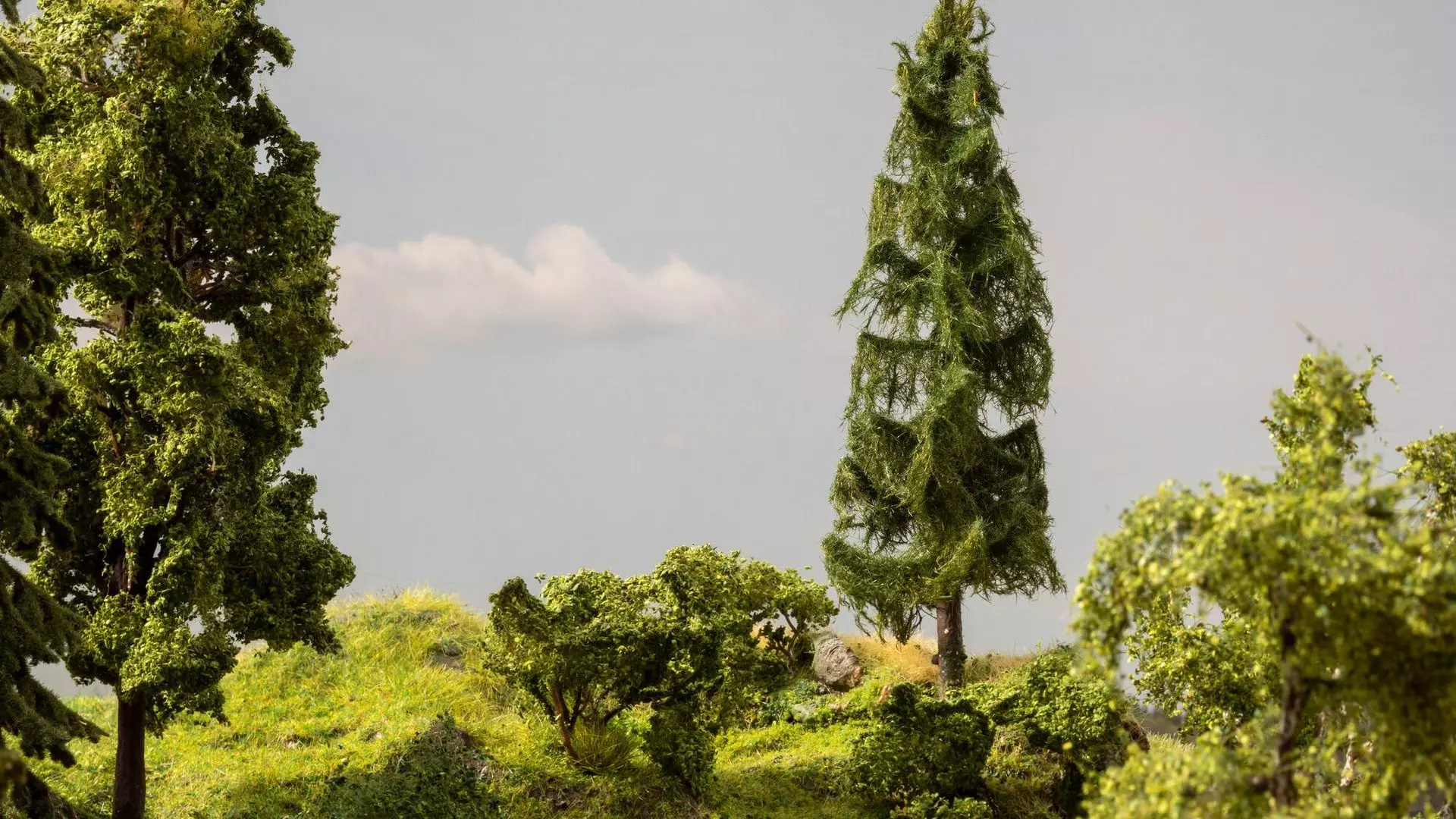 Noch 21775 - micro-motion Fallender Baum Tanne 17 cm hoch, 6 cm breit H0 1:87/TT 1:120