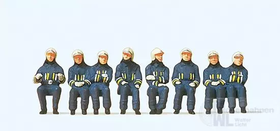 Preiser 10483 - Feuerwehrmänner in moderner E H0 1:87