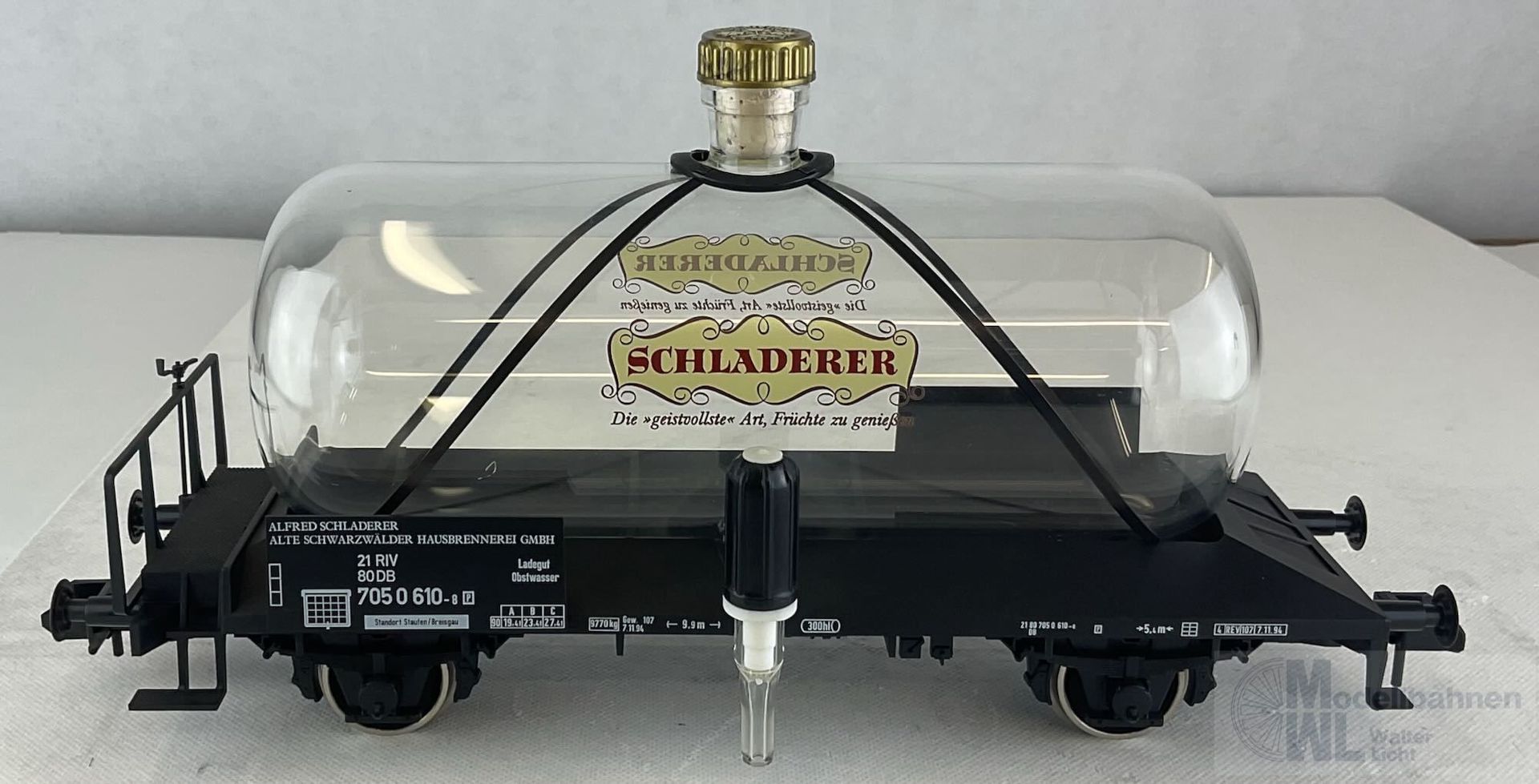 Märklin 5428 - MÄRKLIN - Glaskesselwagen DB Ep.IV Schladerer Spur 1