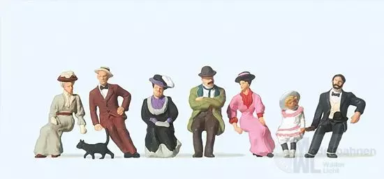 Preiser 12137 - Sitzende Personen (zu Bahnste H0 1:87
