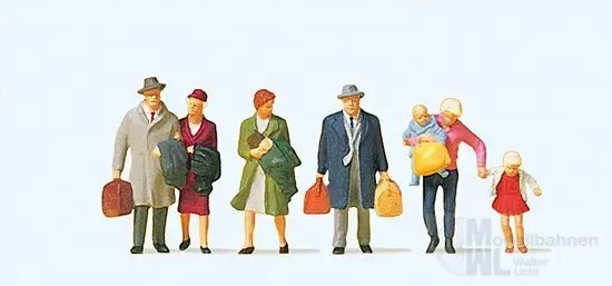 Preiser 10511 - Gehende Reisende H0 1:87