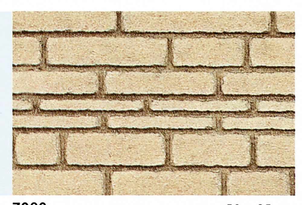 Heki 70602 - Heki dur Platte 50 x 25 cm 2 Stück behauene Natursteinmauer 0/1/H0