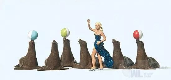 Preiser 20260 - Seelöwendressur H0 1:87