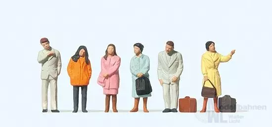 Preiser 14121 - Wartende Reisende H0 1:87