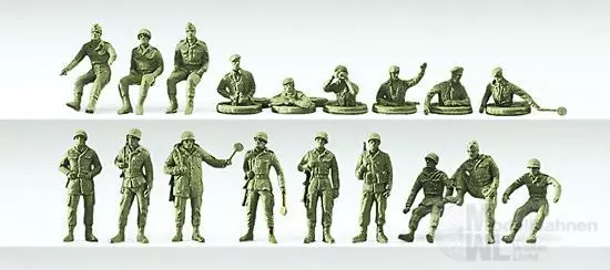 Preiser 16510 - Bundeswehr. BRD. Posten, Kraf H0 1:87