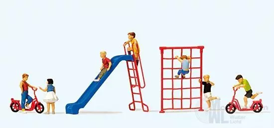 Preiser 10616 - Spielende Kinder. Zubehör H0 1:87