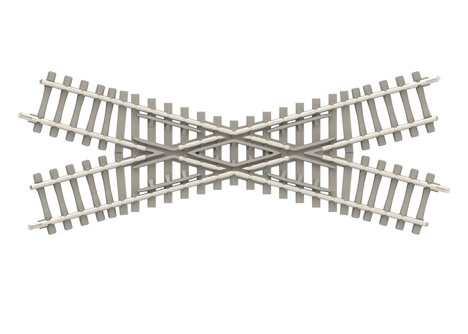 Trix 14558 - Kreuzung mit Betonschwellen 30° N 1:160