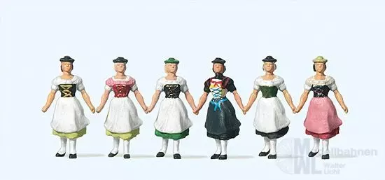 Preiser 24607 - Bayerische Trachtengruppe H0 1:87