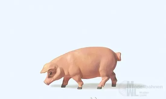 Preiser 47046 - Schwein gehend 1:25