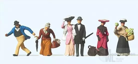 Preiser 12138 - Reisende und Passanten. Um 19 H0 1:87