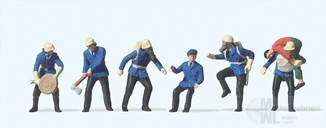Preiser 14206 - Feuerwehrmänner H0 1:87