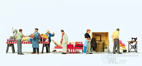 Preiser 10623 - Flohmarkt (4) H0 1:87