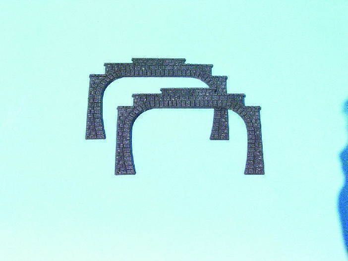 Heki 3126 - Tunnelportal zweigleisig 2 Stück H0 1:87