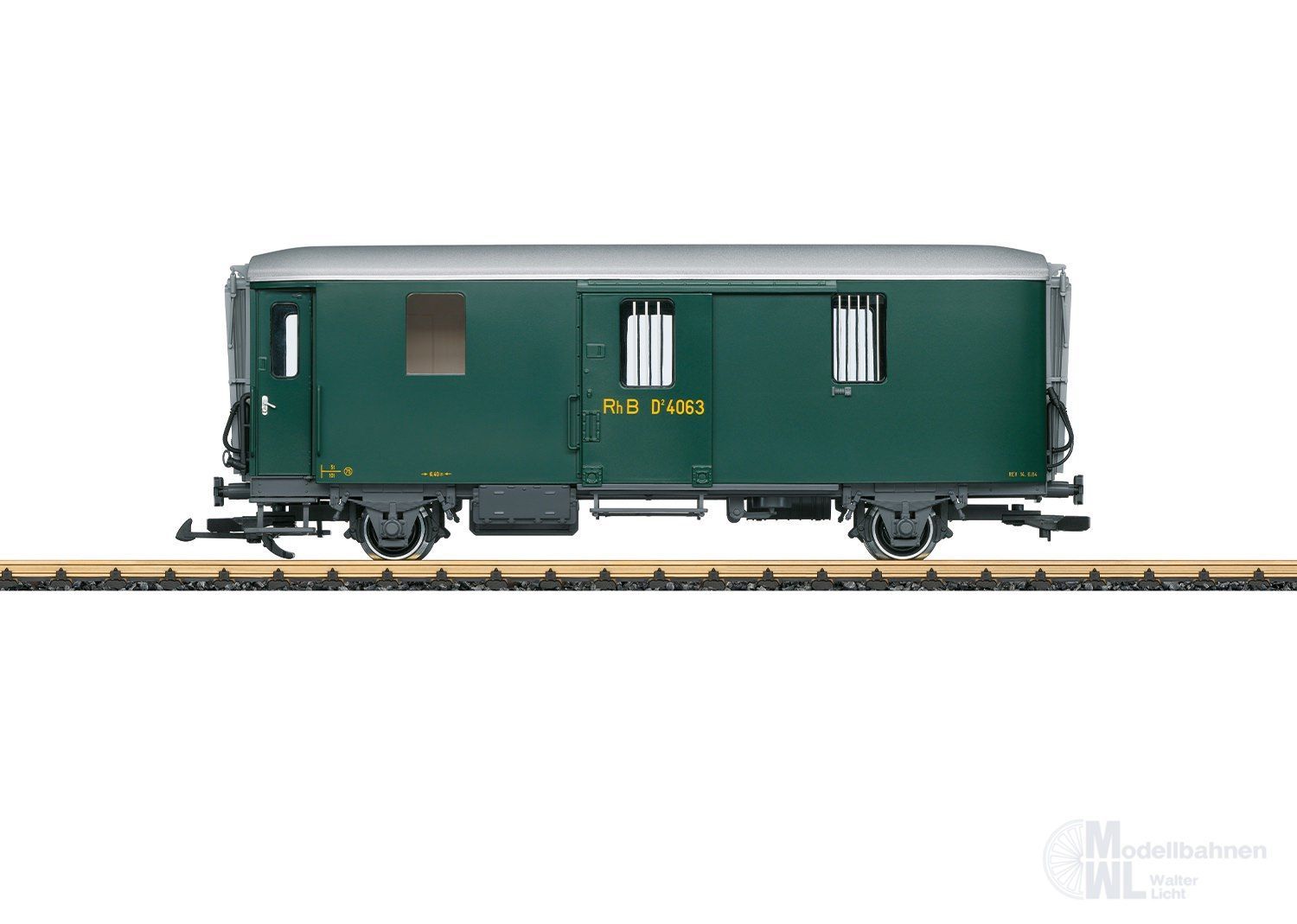 LGB 41843 - Gepäckwagen RhB Ep.IV Spur G 1:22,5