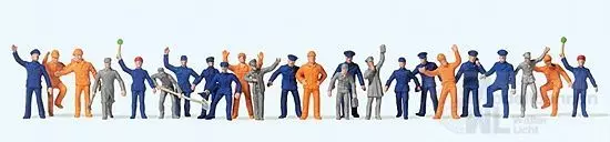 Preiser 14406 - Bahnpersonal. Rangierer. 24 F H0 1:87