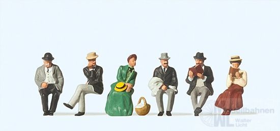 Preiser 12190 - Sitzende Reisende um 1900 H0 1:87