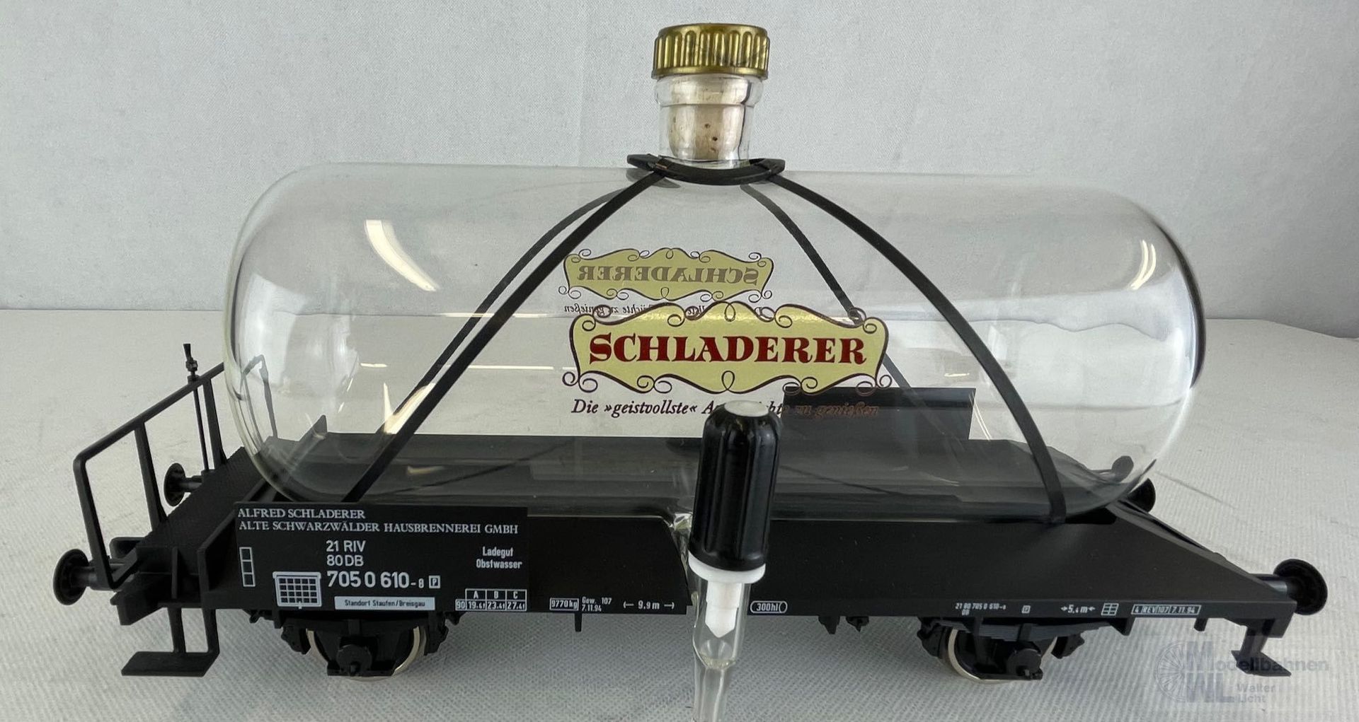 Märklin 5428 - MÄRKLIN - Glaskesselwagen DB Ep.IV Schladerer Spur 1