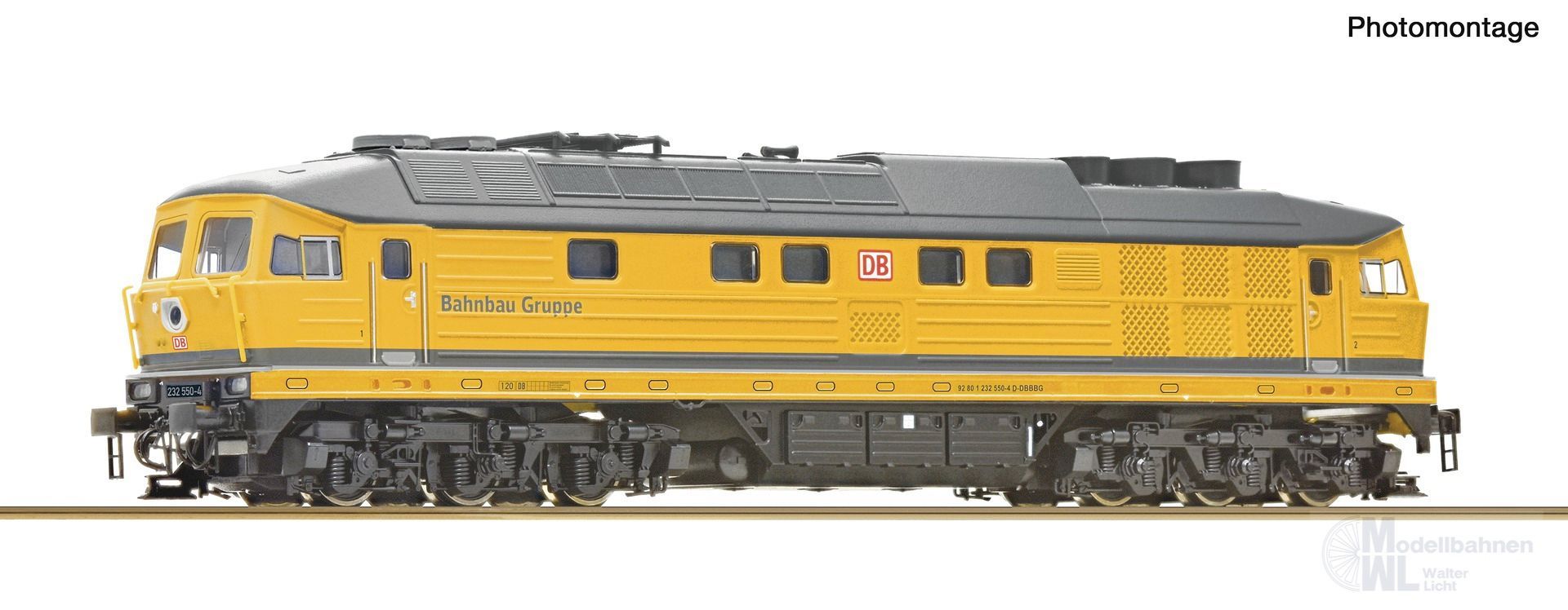Roco 7380024 - Diesellok BR 232 DB Bahnbau Ep.VI TT 1:120