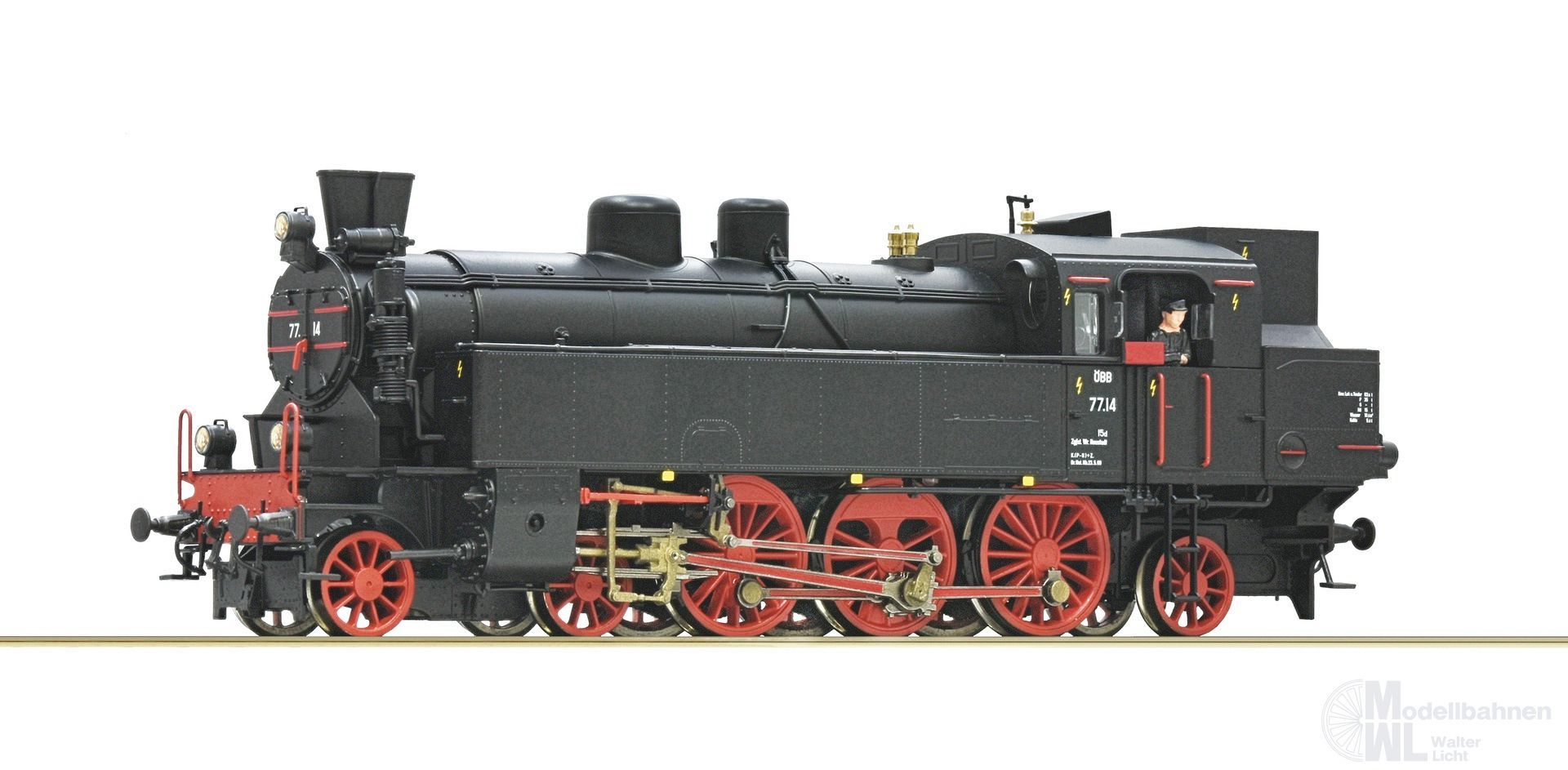 Roco 70077 - Dampflok Rh 77.14 ÖBB Ep.III H0/GL