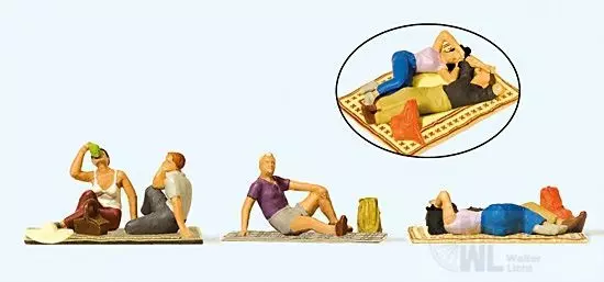 Preiser 10618 - Rastende H0 1:87