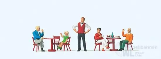 Preiser 10786 - Im Bistro H0 1:87