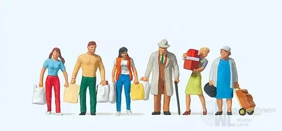 Preiser 10121 - Einkaufende H0 1:87