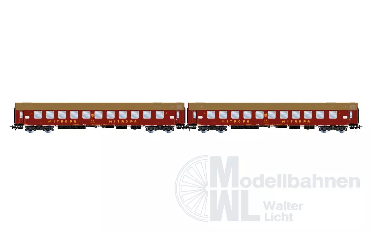 Rivarossi 4419 - Schlafwagen Set DR Ep.IV 2.tlg. H0/GL