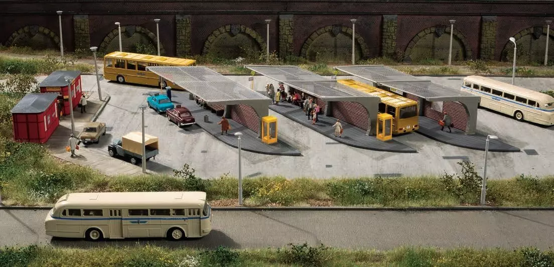 Auhagen 13349 - Busbahnhof TT 1:120