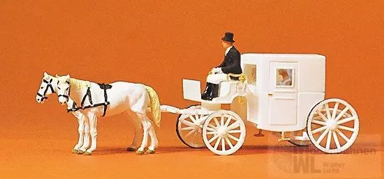 Preiser 75150 - Hochzeitskutsche, geschlossen TT 1:120