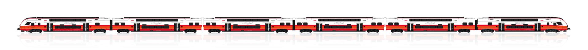 Jägerndorfer Modellbahn 16000 - Triebzug ÖBB City Jet Ep.IV 4736 6-tlg. H0/WS