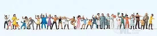 Preiser 14414 - Volksfestbesucher 30 Figuren H0 1:87