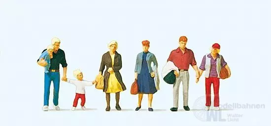 Preiser 10517 - Gehende Reisende H0 1:87