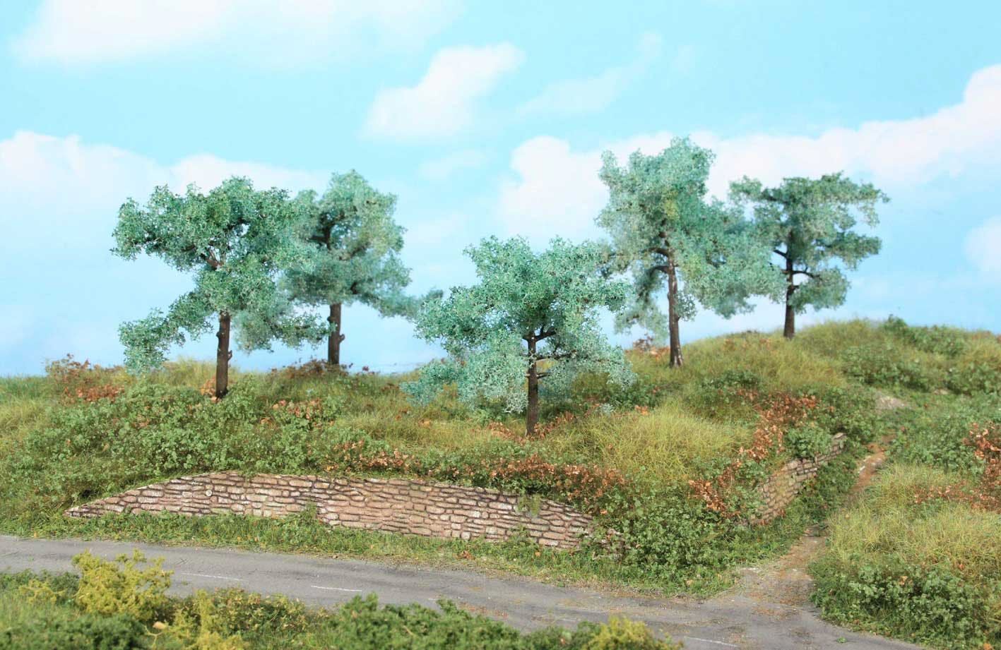 Heki 1773 - Olivenbäume 8-10 cm 5 Stück H0 1:87