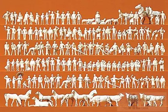 Preiser 88500 - Passanten. Figuren: Materialf Z 1:220