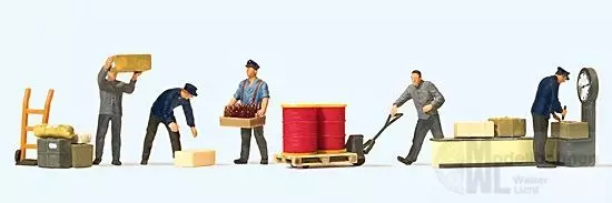 Preiser 10581 - Am Güterbahnhof. Frühe Epoche H0 1:87