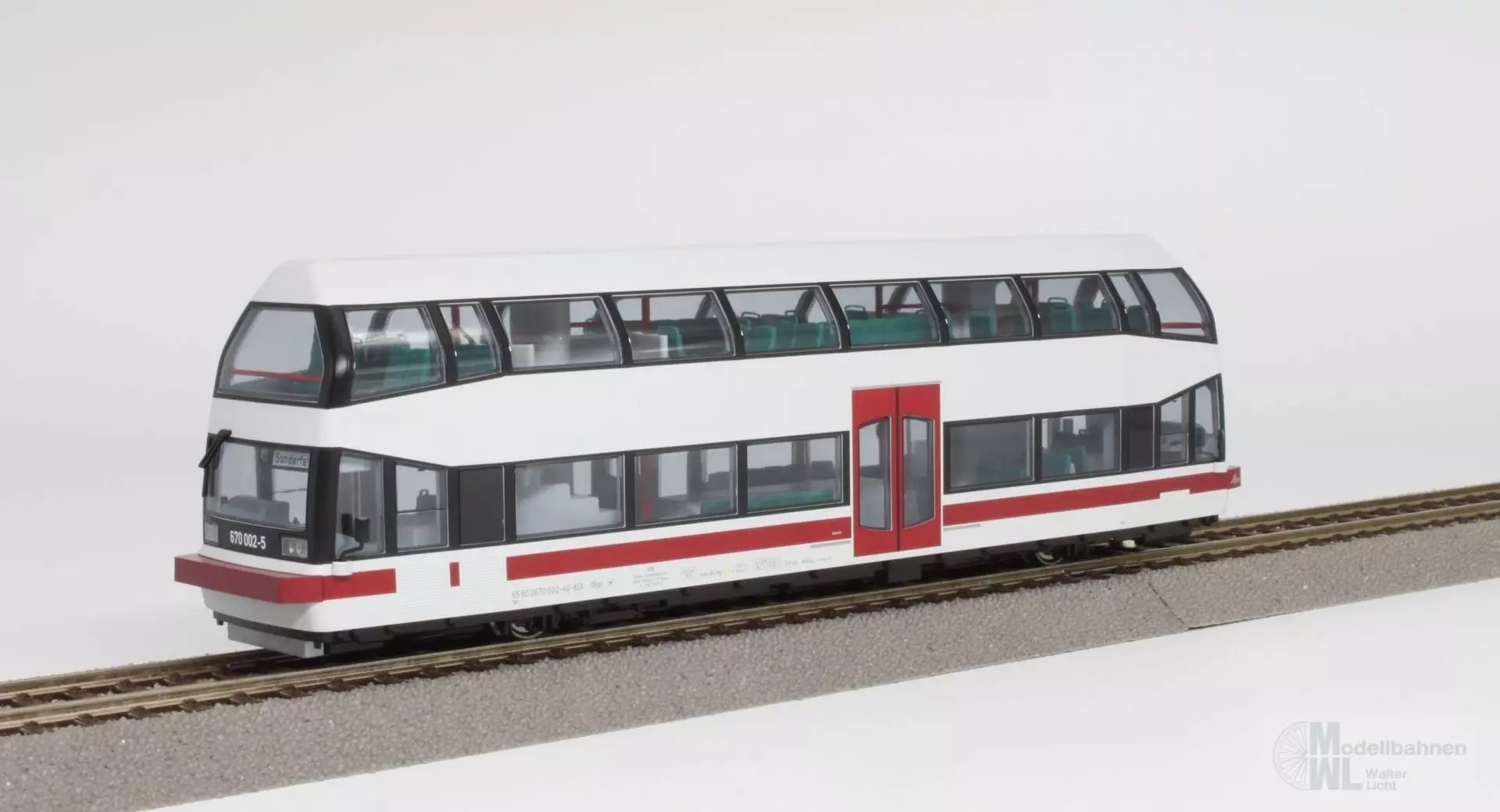 Kres 67020DS - Doppelstock-Schienenbus BR 670 002-5 KSR Ep.VI Alma H0/GL Sound