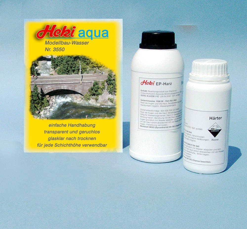 Heki 3550 - Heki Aqua Gießwasser 400g Harz / 200 g Härter