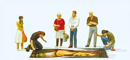 Preiser 10549 - Straßenmaler, Fußgänger H0 1:87