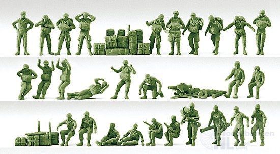 Preiser 16508 - Bundeswehr. BRD. Fallschirmjä H0 1:87