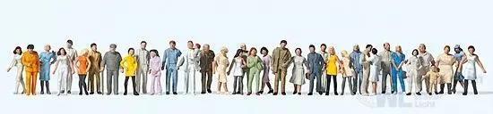 Preiser 14402 - Stehende und gehende Passante H0 1:87