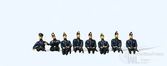 Preiser 12441 - Preußische Polizei Fahrer ohne Beine H0 1:87