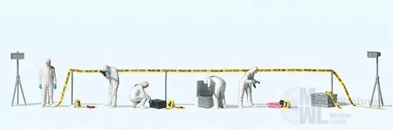 Preiser 10800 - Crime Scene Investigation US/GB H0 1:87