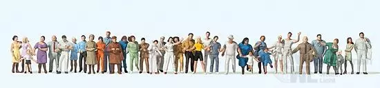 Preiser 14412 - Stehende und gehende Passanten H0 1:87