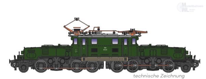 Jägerndorfer Modellbahn 60202_3 - E-Lok Rh 1189 ÖBB Ep.IV grün N 1:160 Sound