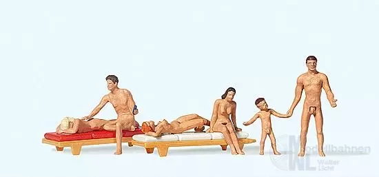 Preiser 10439 - Paare am FKK-Strand H0 1:87