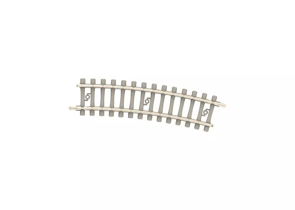 Trix 14524 - Gleis gebogen R2 228,2mm 15° Betonschwelle N 1:160