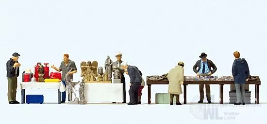 Preiser 10614 - Flohmarkt (2) H0 1:87