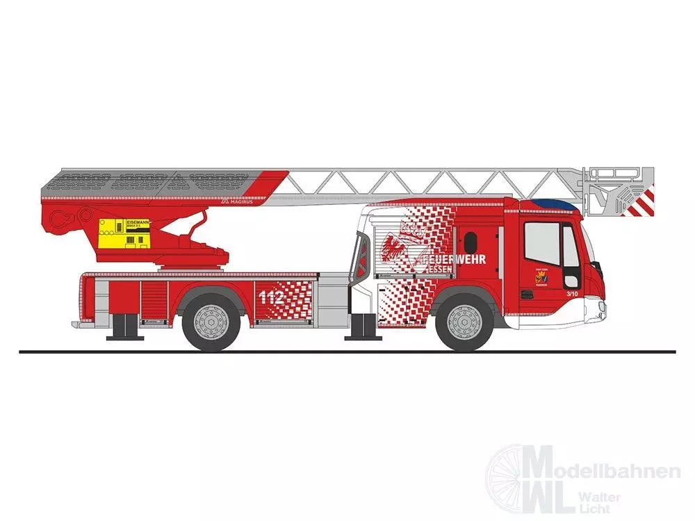 Rietze 71110 - Magirus DLK 32 n.B. FW Essen H0 1:87